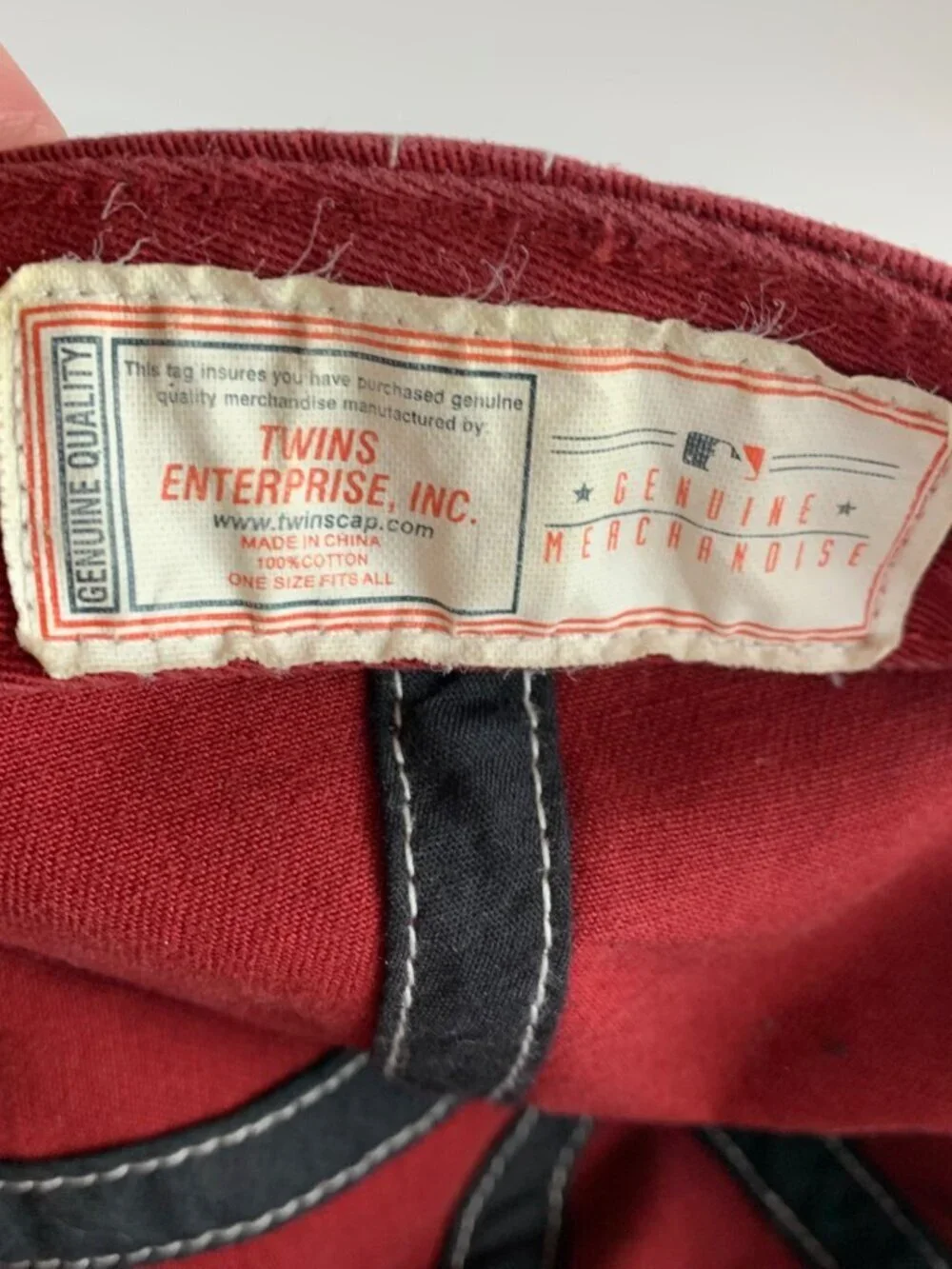 Arizona Diamondbacks MLB Vintage Red Twins Enteprise Relaxed Fit Strapback Hat